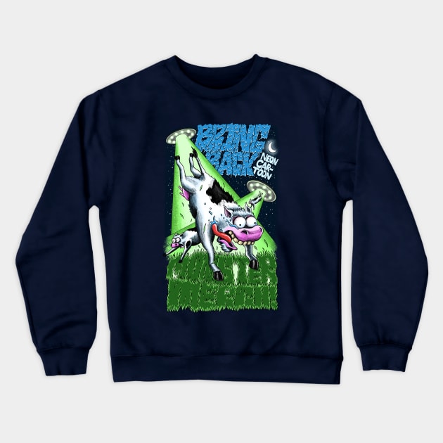 Bring Back Neon Cartoon Monster Merch Crewneck Sweatshirt by mattleckie